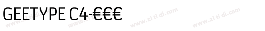 GEETYPE C4字体转换